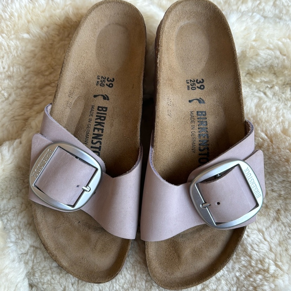 Birkenstock Big Buckle Madrid in Lavender-Never Worn